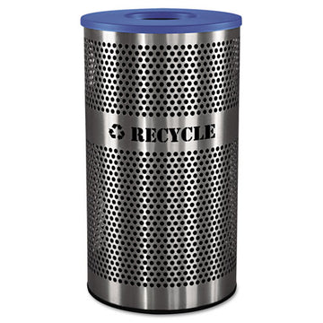 Ex-Cell Stainless Steel Recycle Receptacle, 33 Gal, Stainless Steel freeshipping - TVN Wholesale